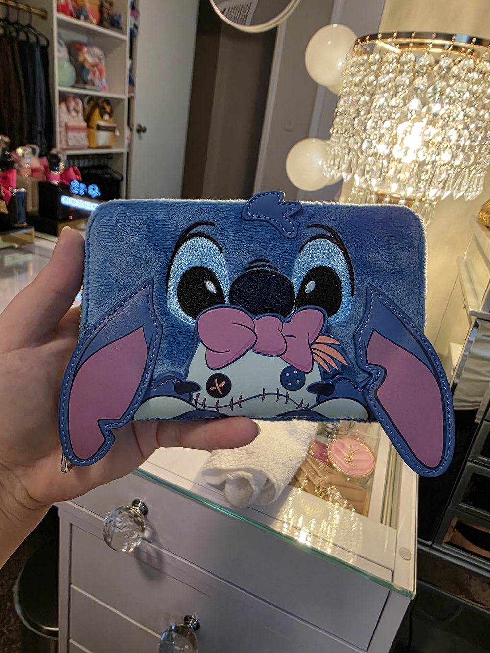 Loungefly Stitch Plush Zip Wallet